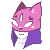 tatsianafinskaya pink meow kat finkatan Sticker