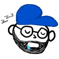 gilomx sleep sleeping dormir drooling Sticker