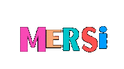 Thanks Merci Sticker