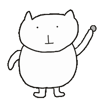 Bye Bye Cat Sticker
