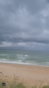 Waterspout Appears Near Flagler Beach, Florida