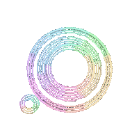 Rainbow Spinning Sticker