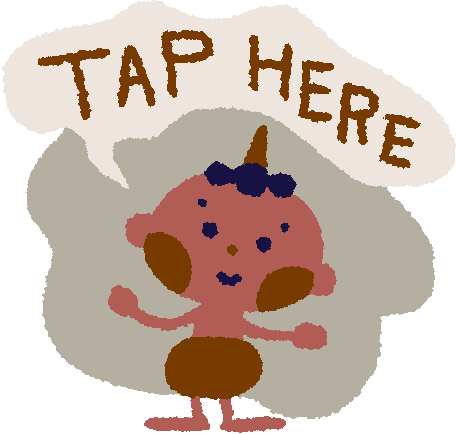 Illustration Click Here Sticker