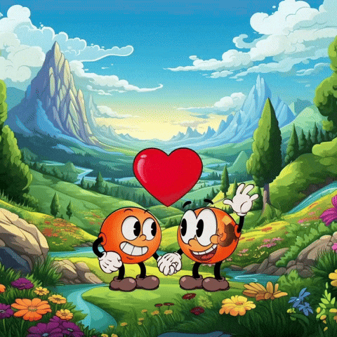 Oddsturgeon love happy heart friends GIF