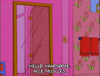 Season 9 Muscles GIF by The Simpsons