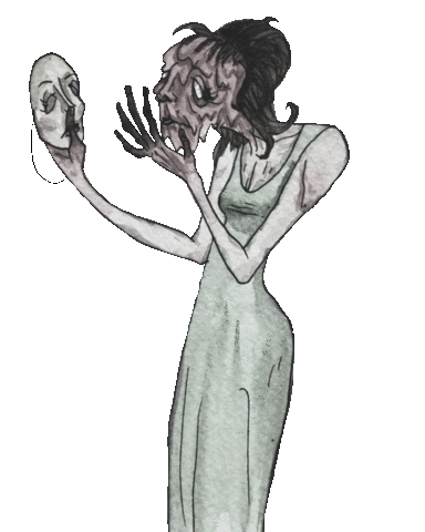 artoftylerpessel giphyupload scared creepy spooky Sticker