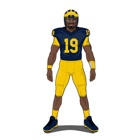Go Blue College Football GIF by SportsManias