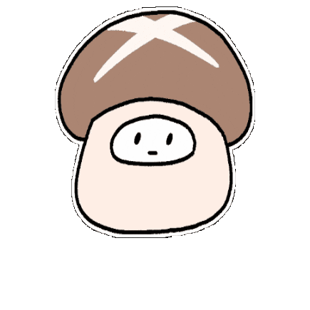 Worm Mushroom Sticker