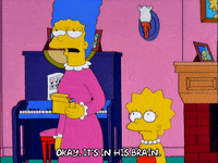 marge simpson concern GIF
