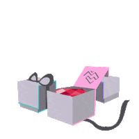 Happy Gift Sticker by Madly Gems