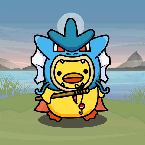 digitalducks giphyupload stabby quacks cartoon duck GIF