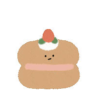 Happy Food Sticker by Tina