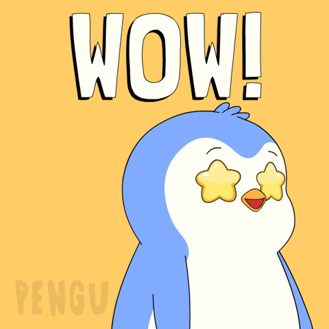 Love It Wow GIF by Pudgy Penguins