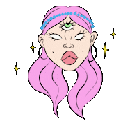 Girl Pink Sticker