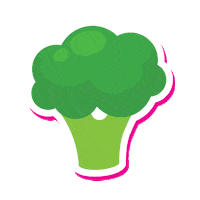 telekomromania vegetables broccoli telekom legume Sticker