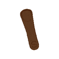 Spoonies chocolate ice sustainable bowl Sticker