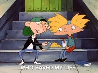hey arnold nick splat GIF