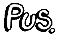 Pus Sticker by Russell Taysom