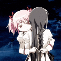 Magical Girl Couple GIF