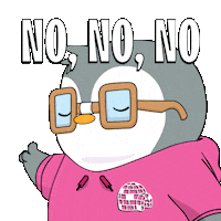 No Way Smh Sticker by Pudgy Penguins