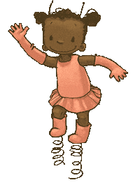 arsEdition happy dancing girl pink Sticker