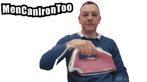 Cleaning Iron Sticker