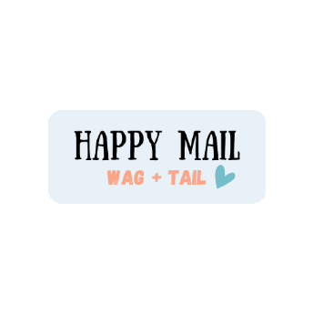 shopwagandtail new small business shop local happy mail Sticker