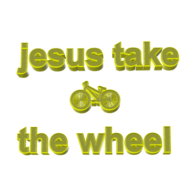 blessed jesus take the wheel Sticker