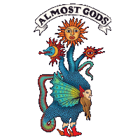 Almostgods monster fantasy symbol mythology Sticker