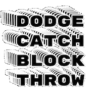 swissdodgeball throw catch block dodge Sticker
