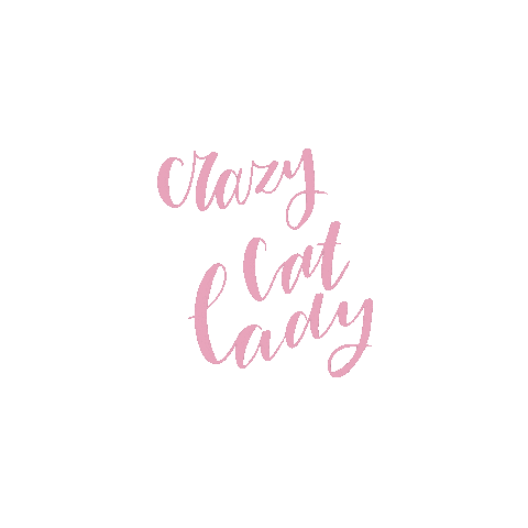 Pink Crazy Cat Lady Sticker by Anne-Loes