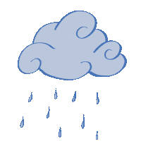 Rain Raining Sticker