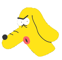 sakashet happy party dog wtf Sticker