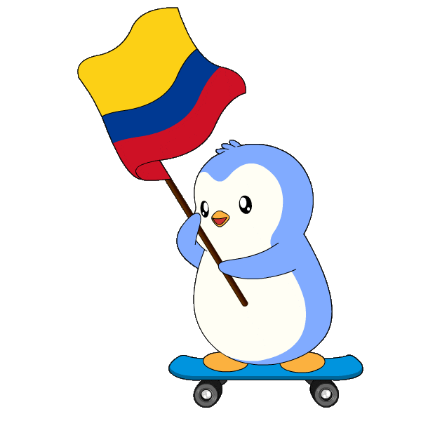 Penguin Flag Sticker by Pudgy Penguins