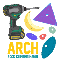 Bouldering Sticker by ARCH Rock Climbing Hanoi