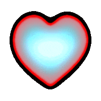 dinaaaaaah love heart design rainbow Sticker