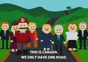 one road canada GIF by South Park 