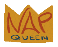 AudriArtistri queen crown nap queen audriartistri Sticker