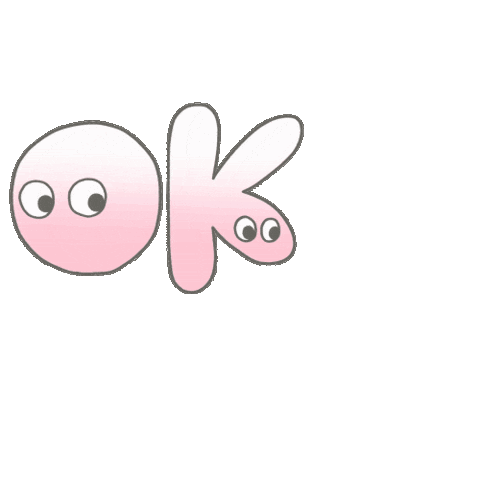 Pink Ok Sticker