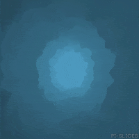 pislices loop 3d trippy blue GIF