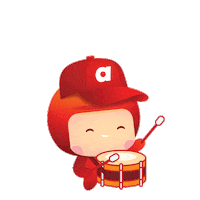 Happy Drum Sticker by airasia rewards