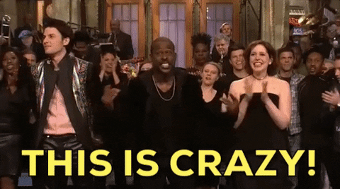 this is crazy sterling  k brown GIF by Saturday Night Live