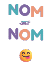 Nom Nom Kids Food Sticker by Happy Tummies