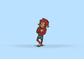 randomdesign dance cartoon spin monkey GIF