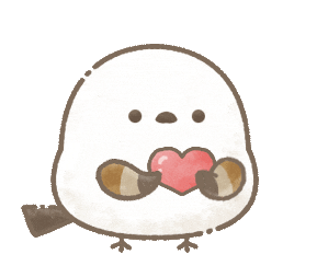 nakasan_ms giphyupload love bird かわいい Sticker