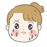 Sad Cry Sticker