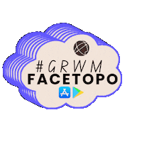 Facetopo beauty makeup alberta grwm Sticker