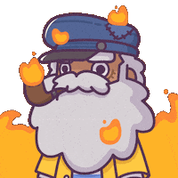 Stressed On Fire Sticker by Castaways