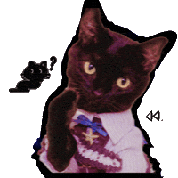 Black Cat Sticker