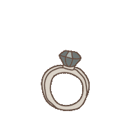 bCreativebybrenna ring bride engagement engagement ring Sticker